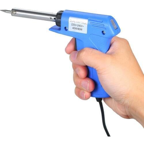 Powerful soldering iron 220V-240V 40W / 80W Professional Dual Power Quick Heat-Up Adjustable Welding Electric Soldering Iron Gun