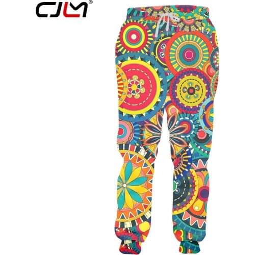 CJLM Full Body Print Colorful Leaf Eye Camouflage Sweatpants Men 3D Streetwear Mens Hip Hop Fashion Pants Drop Shipping
