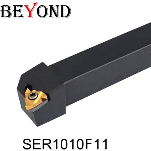 OYYU SER SER1010F11 SEL1010 F11 10mm Metal Lathe Cutter Tools Machine CNC External Turning Tool Holder Carbide Inserts