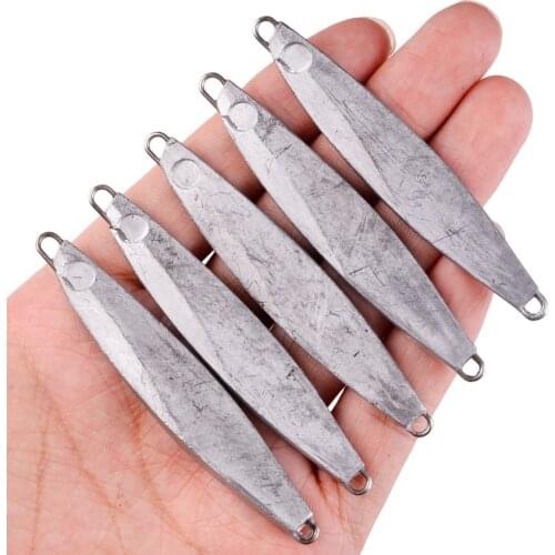 20pcs Unpainted Lures Jigs Blank Metal Jigging Lure 7g 12g 17g 22g 30g 40g Bass Fishing Lure Slow Jigs Sea Casting Fishing Bait