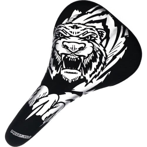 Mountain Road Bicycle Tiger Saddles Breathable Shock Absorption Anti-Skid MTB Bike Cushion Cover Seat Cushion Cycling Accessorie