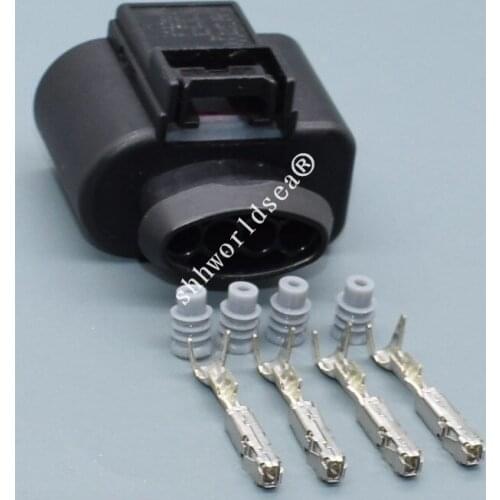 Shhworldsea 4 Pin Air Intake Pressure Sensor Oxygen Connector Plug Rear Wiper Motor Housing Wire Cable Pigtail For VW For Audi