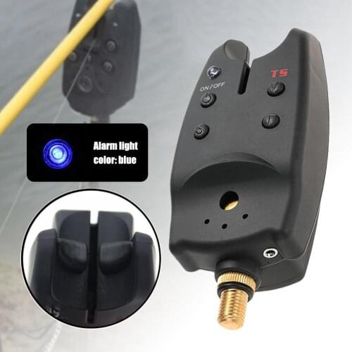 2Pcs/Set Fishing Bite Alarms Waterproof Blue LED Fishing Rod Alert Tone Volume Sensitivity Sound Carp Fishing Tackle