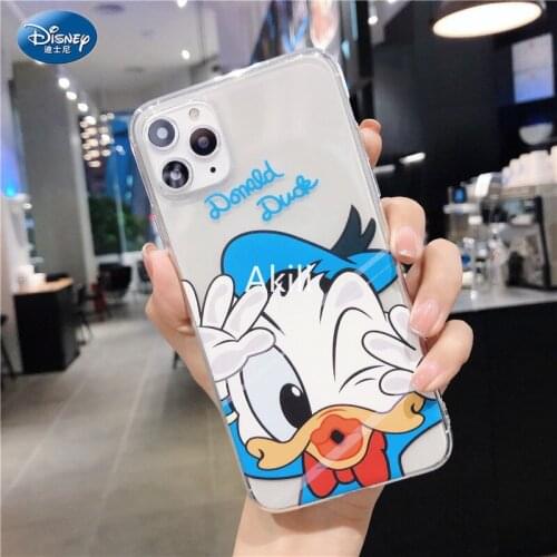 DISNEY 2021 Donald Duck Silicone Case for IPhone 11 Pro Xs Max iPhone 7 8 Plus Official Liquid Silicon Full Cover