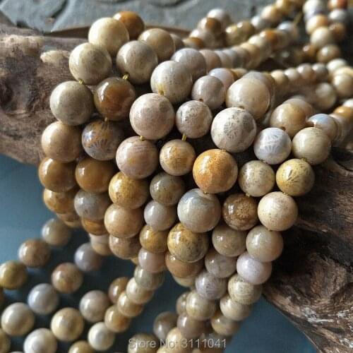 Loose beads coral stone agate round 15" for DIY jewelry making FPPJ wholesale beads nature gem stone coral