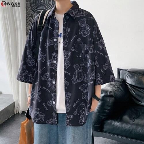 Мужские рубашки с коротким рукавом WWKK China At AliExpress