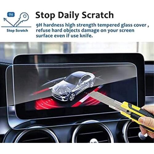 10.25 Inch Car GPS Navigation Screen Protector Tempered Glass Film for Benz C-Class W205 2019