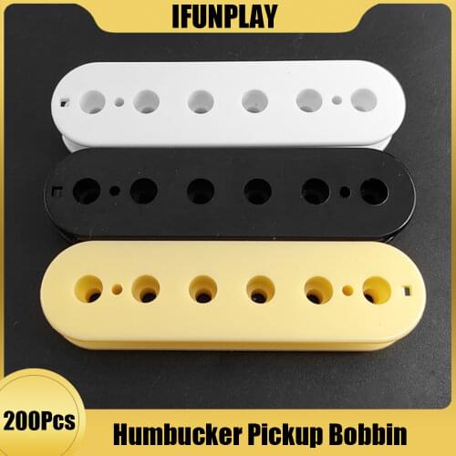 200pcs ABS Electric Guitar Humbucker Screw Magnetic Pickup Bobbin for Electric Guitar Double Coil Pickup Replacement Parts