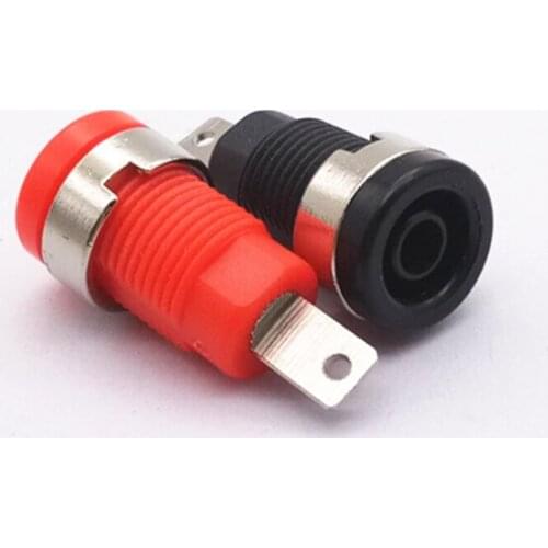 50pcs/lot 4mm banana socket plug panel socket safety banana socket high pressure banana socket terminal