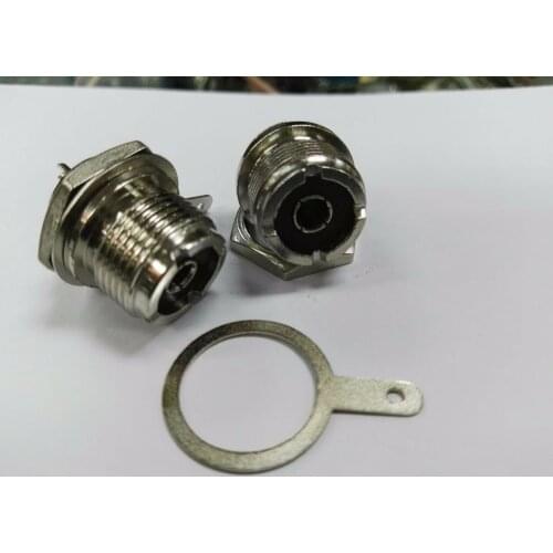 50 X UHF SO239 Female Jack front Panel mount bulkhead Straight RF solder adapter Connector