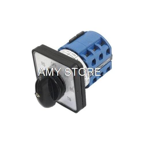 AC 660V 20A Self Lock 7 Position 12 Terminals Cam Combination Changeover Switch
