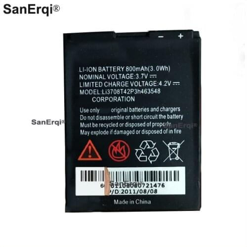 Battery For ZTE Li3708T42P3h463548 phone battery For ZTE S519 G6 800mAh Battery