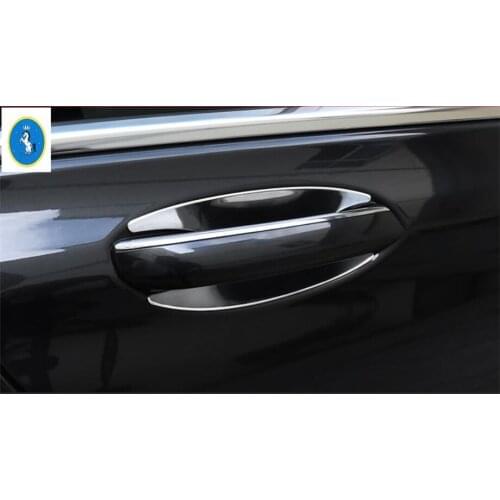 Accessories For BMW 7 Series G11 G12 2016 2017 2018 ABS New Style Chrome Bright Side Door Handle Bowl Cover Trim 4 Pcs / Set
