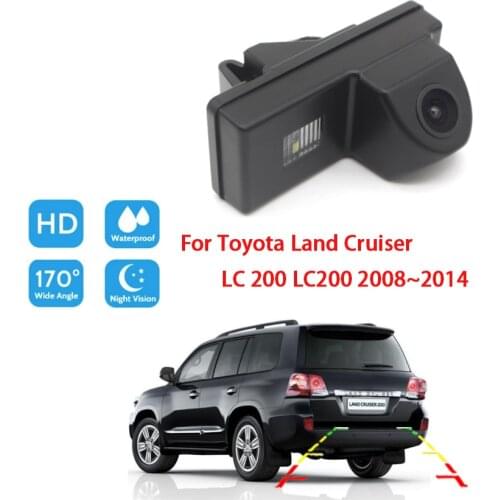 Car Backup Rear View Camera For Toyota Land Cruiser LC 200 LC200 2008 ~ 2014 Night Vision Waterproof Reverse Parking Camera