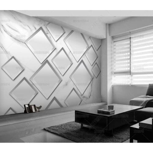 Bacal Custom Any Size Mural Wallpaper 3D Stereo Geometry Modern Wall livingroom Background Wall Decor Wall Papers For Walls 3D