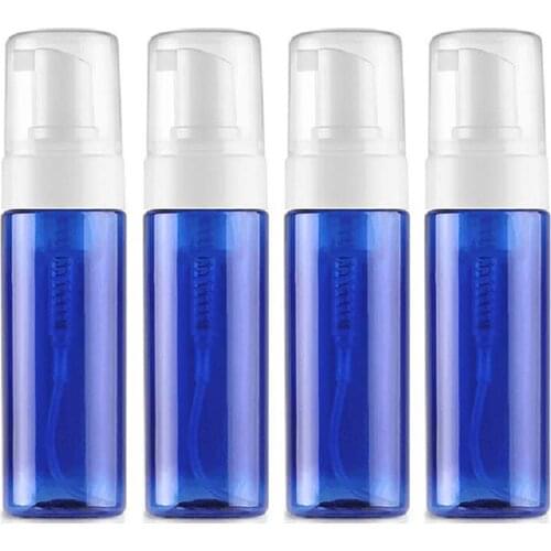 Freeship 4pcs 200ml Empty BLue Plastic Mousses Bottles Liquid Foaming Containers Foam Dispenser Pump Bottles Jar Pot