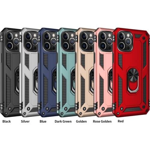 Two in One Armor Style Mobile Phone Case With Magnetic Bracket and Anti Falling For IPhone 12 11 X/XS XR 7/8P