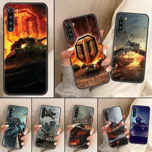 World Of Tank Phone Case For Xiaomi Redmi Note 7 8 9 10 7A 8T 9A 9T 9S 10S Pro black pretty cell cover soft hoesjes luxury shell