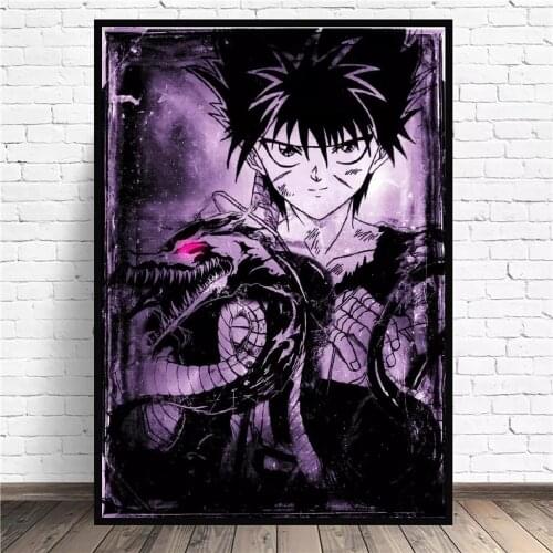 Home Decor Canvas Prints Yuyu Hakusho Hiei Dark Painting Japan Poster Wall Art Modular Pictures For Bedside Background No Frame