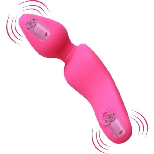 Double 10 speed super powerful Vibrator AV body Massager G-Spot Silicone female Magic Wand dildo Clitoral stimulator Sex Toy