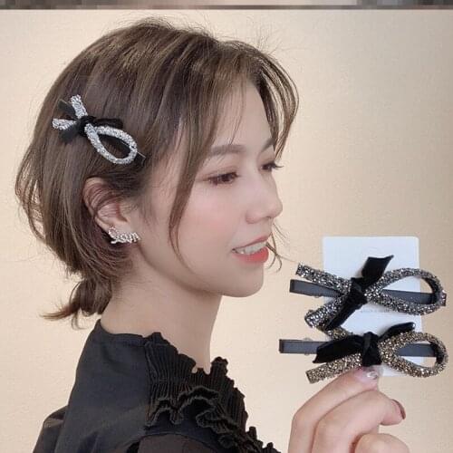 French Retro Crystal Letters Hair Claws hairpin New Girl Korea Temperament Slides Clip Headdress Hair Accessories for Women