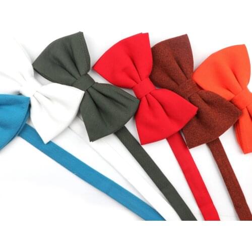 Cotton Winter Bow Ties for Men Women Soft Fashion Casual Colorful Butterfly Cravat Men Business Party Wedding Accessories Gift