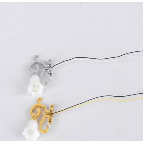 2018 new 5pcs/lot 1:20 Model Railway Lamppost Lamps Mixed Colour Lawn Lights HO Scale 6V Materials ABS plastic