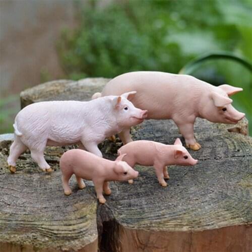 Pig Pendulum Simulation Animal Model подсвечник Childrens Toy декор дома Decorations Farmer Farm Poultry Room Decoration