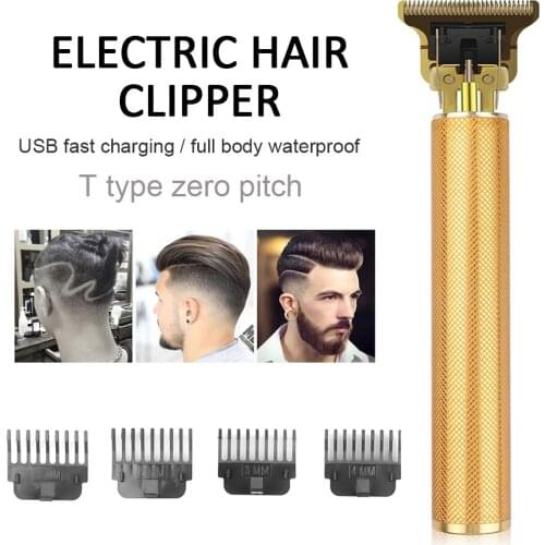 Multi-color alloy electric wireless rechargeable hairdresser, vintage oil head metal shaving knife, beard hair conditioner