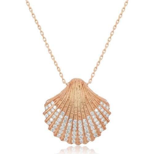 Real Silver 925 Jewelry Silver Oyster Lady Necklace