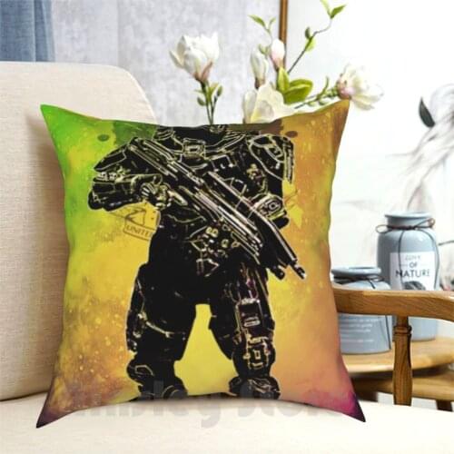 - Master Chief Pillow Case Printed Home Soft Throw Pillow Gaming Gamer Videogames Game Playstation Xbox Games Twitch Pc