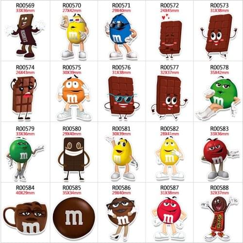 New 30 Pcs resins Chocolates pattern planar resin cabochon DIY handmade materials