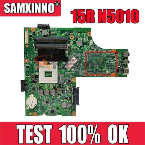 Original laptop Motherboard For DELL Insprion 15R N5010 CN-0Y6Y56 0Y6Y56 09909-1 48.4HH01.011 HM57 Mainboard