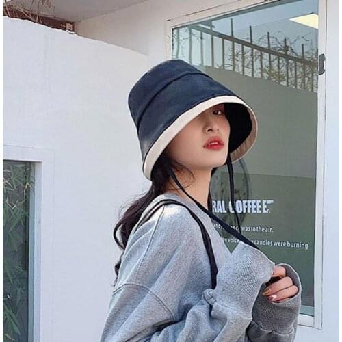 Bucket Hat Color Patched Wide Brim Cotton Climbing Hunting Outdoor Hat for Picnic
