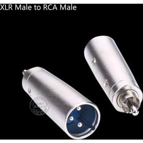 Wholesale Hot 3 Pin XLR Plug Male to RCA Male Audio Jack Adapter 3Pin XLR RCA Connector for Microphone Amplifier Speaker