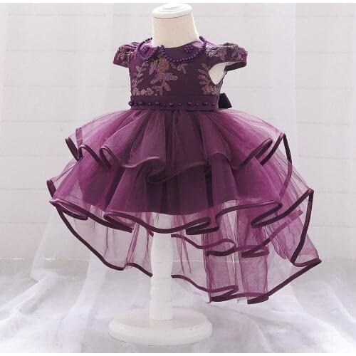 0-2 Yrs Newborn Dress Flower Baby Girl Princess Dresses For Birthday Wedding Party Baby Girls Clothes Infant Dresses