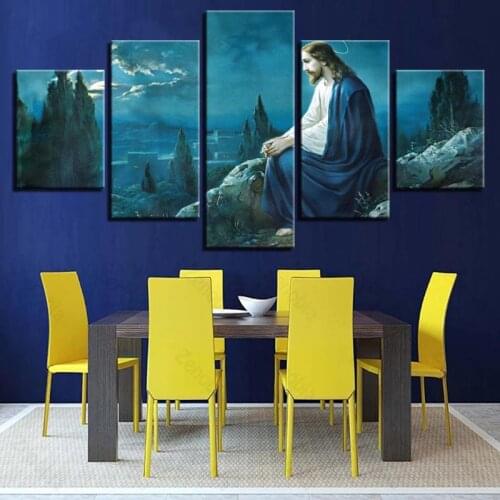 Poster Famous Man Painted By The Cliff Wall Art Decoration Canvas Painting for Living Room and Bedroom Frameless Style