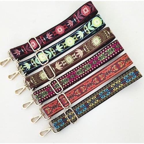 Nylon/Cotton Bag Strap Women Colorful Straps for Crossbody Messenger Shoulder Bag Accessories Adjustable Bag Belts Straps 130cm