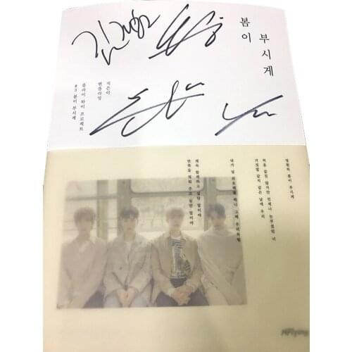 Hand signed N.Flying nflying autographed mini5th Spring memorize CD+photobook autograph in ink 072019