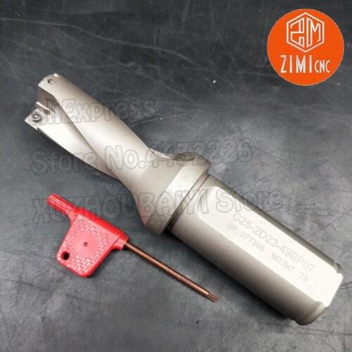 SP-23.5-2D-C25/SP-23-2D-C25 Violent U Drill Shallow Hole Drill Abandoned Quick Water Drill for SPMT07 DG Carbide Insert