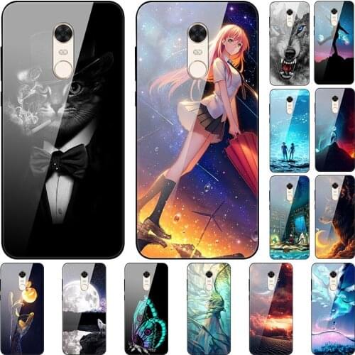 Glass Case For Xiaomi Redmi 5 Tempered Glass Case Phone Case Phone Shell