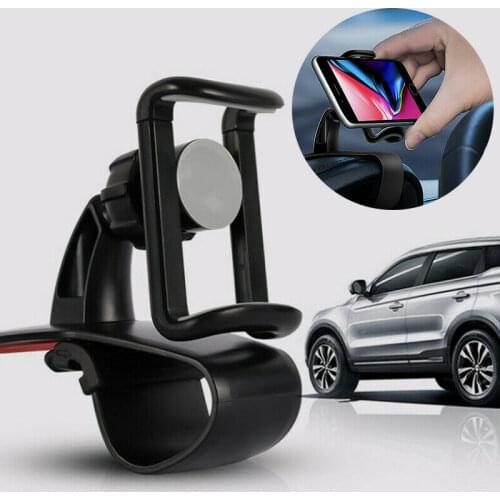 Hud Clip-On Cradle Phone Bracket Car Holder Universal 360 Rotating Cell Phone GPS Car Dashboard Mount Phone Holder Stand