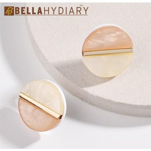 NEW Fashion Spring Summer Simple Design Semicircle Round Stud Earrings for Women Female Jewelry Statement Christmas Gift