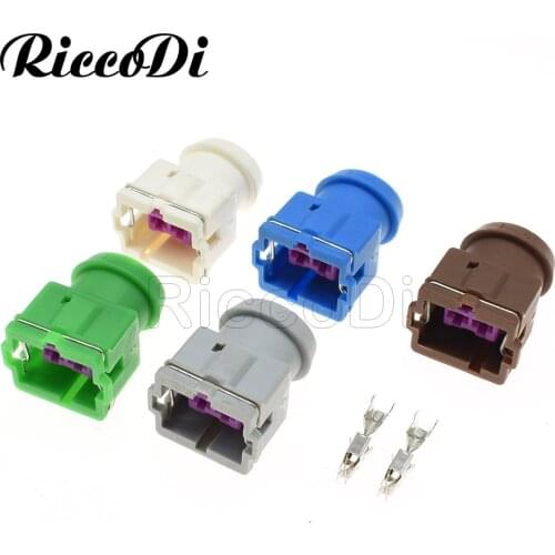 1-20 Sets 2 Pin Ways Car Wire Connector Female Fuse Plug Automotive Wiring Terminal Socket For Car