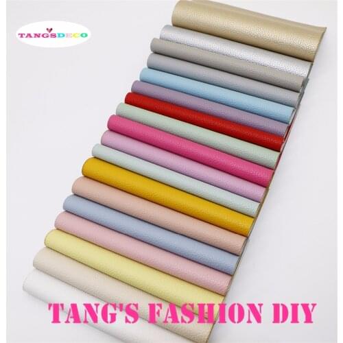 10pcs--20X22CM DIY Hair Bow Material Embossed PU Synthetic Faux Leather