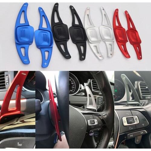 2x Car Steering Wheel Shifter Extension Shift Paddle Aluminum Alloy For VW Golf 7 MK7 TSI Golf8 MK8 TSI POLO MK6 Touareg TSI