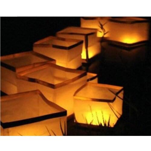 200 pcs Chinese lanterns Floating water lanterns wishing water River paper candle light