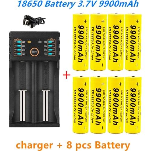 3.7V 9900mAh 18650 battery DAA201USB charger 1.2V 3.7V 3.2V 3.85V AA/AAA 18650 26650 14500 NiMH lithium battery smart charg