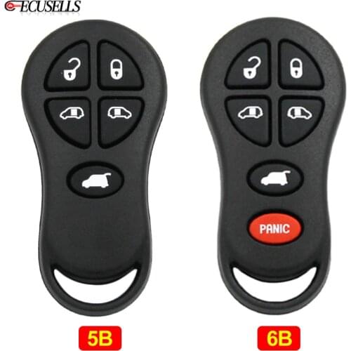 5/6 Button Remote Key Shell Case Smart Car Key Housing Fob for Chrysler Prowler Town & Country Voyager Caravan Grand Garavan
