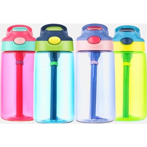 500ml Outdoor Kids Sport Bottle With straw Hiking Climbing Bottle for Water My Children Water Juice Bottle BPA Free Healthy Life